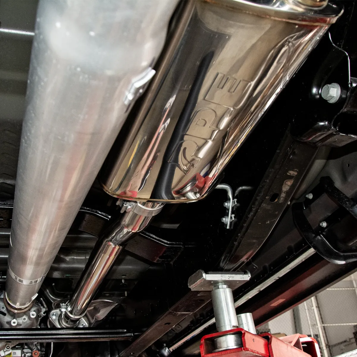 Pacific Performance Engineering 0914 Ford F150 Catback Exhaust System Polished Tube W/Black Tips