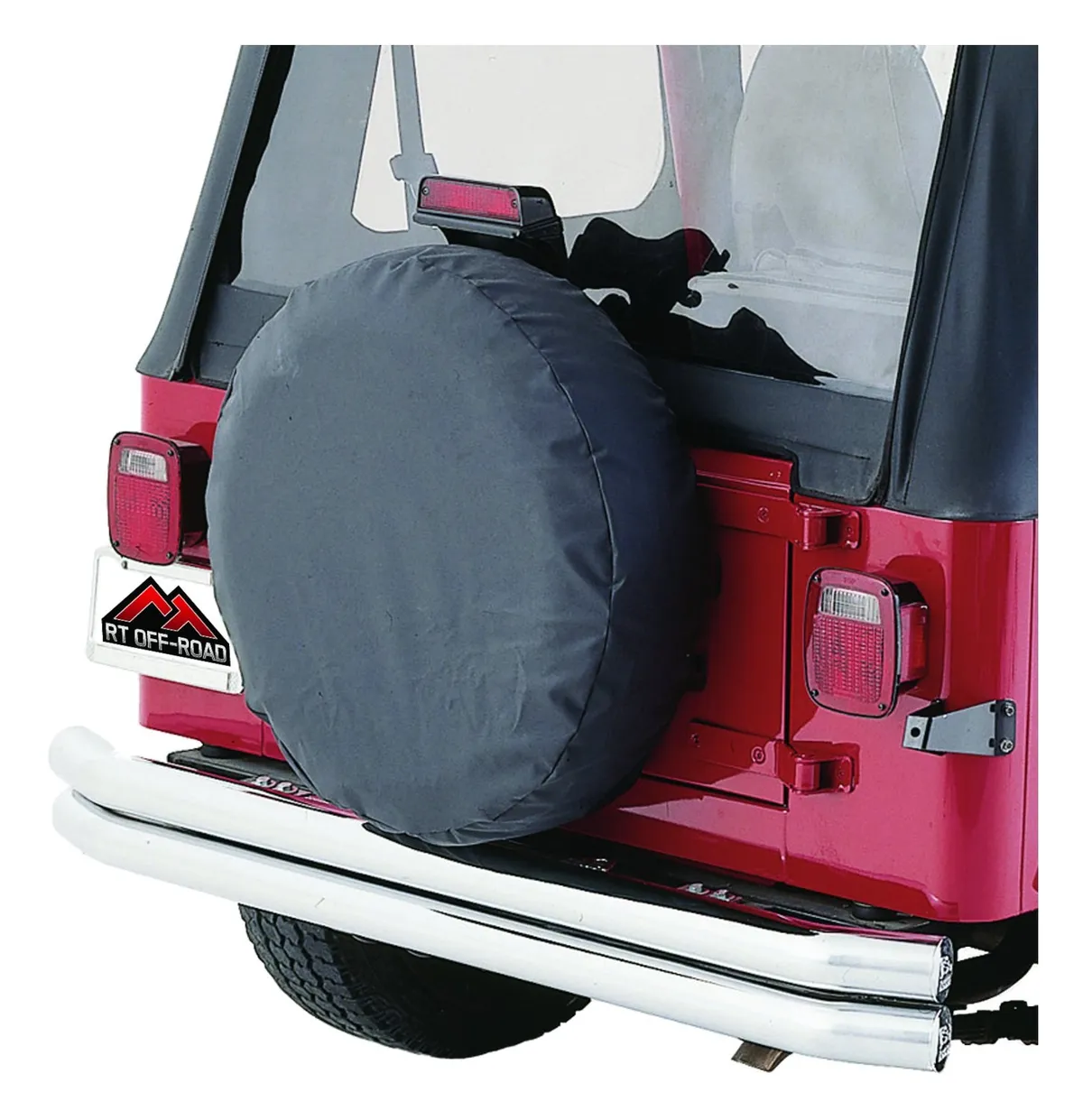 Crown Automotive Jeep Replacement 1942-1954 CJ CJ Black; For 30in - 32in diameter tire 1955-1983 CJ-5 CJ Black; For 30in - 32in diameter tire 1976-1986 CJ-7 CJ Black; For 30in - 32in diameter tire 1981-1986 CJ-8 CJ Black; For 30in - 32in diameter tire 1987-1995 Wrangler YJ Black; For