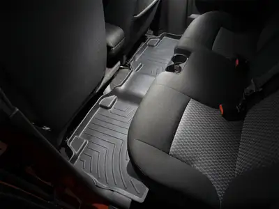 Weathertech 2004 + Chevrolet Colorado Crew Cab Black Rear FloorLiner / 2004 + GMC Canyon Crew Cab Black Rear FloorLiner No fit manual transmission