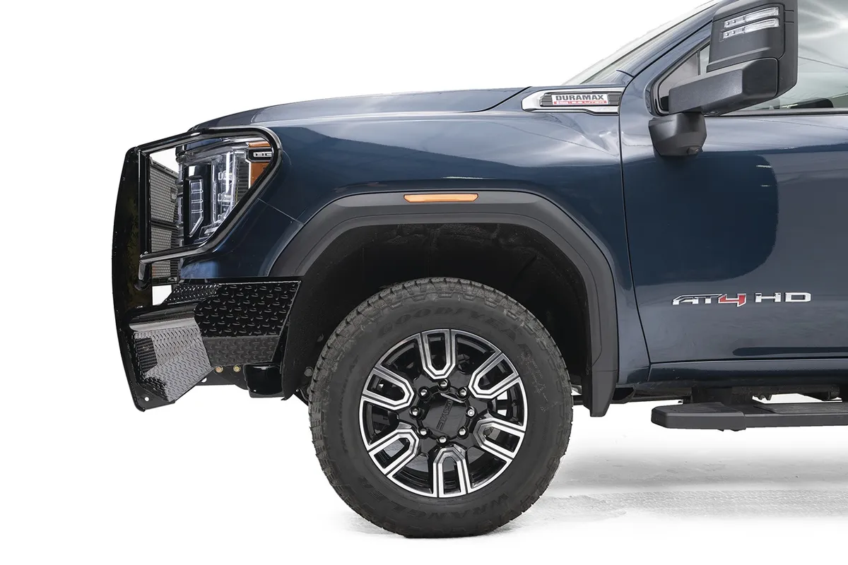 2022 Sierra 2500/3500 Black Steel Front Bumper w/ Full Grill Guard product image