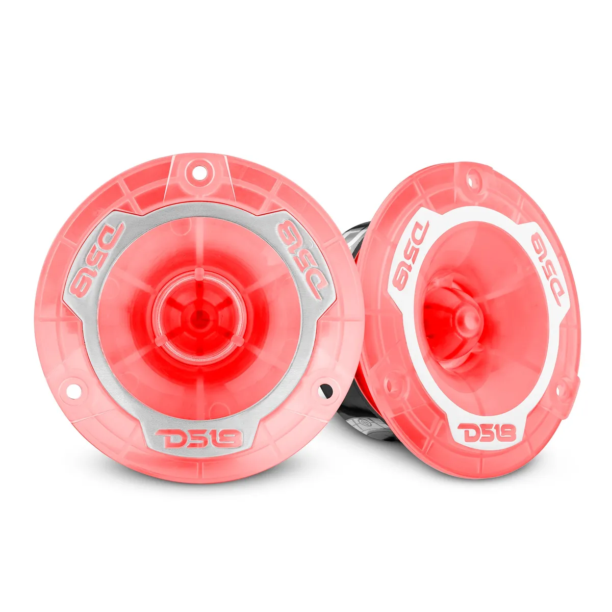 DS18 "DS18 - 3.8"" Super Bullet Tweeter with RGB LED Lights 240 Watts 1"" Aluminum 4-Ohm Vc"