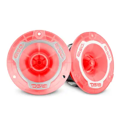 DS18 "DS18 - 3.8"" Super Bullet Tweeter with RGB LED Lights 240 Watts 1"" Aluminum 4-Ohm Vc"