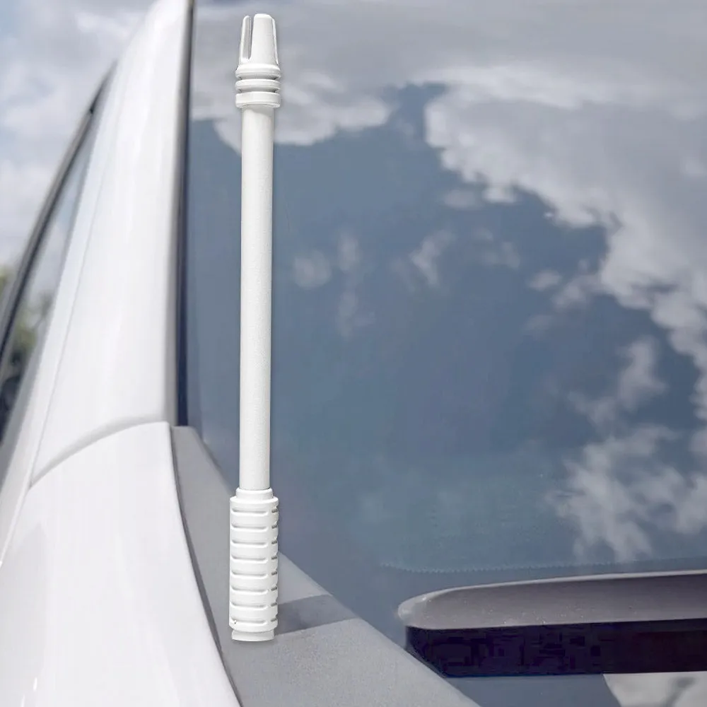 AR-15 Rifle Barrel 10" Aluminum Truck Antenna with 3-Pronged Threaded Flash Hider Barrel Tip (Antenna Fits OEM Factory Threaded Antenna Base) Multiple Colors product image