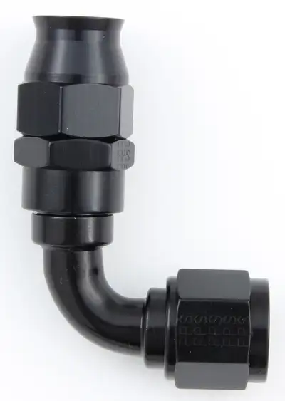 Fragola Performance Systems #8 Real Street 90 Deg. Hose End Black For Ptfe Hose