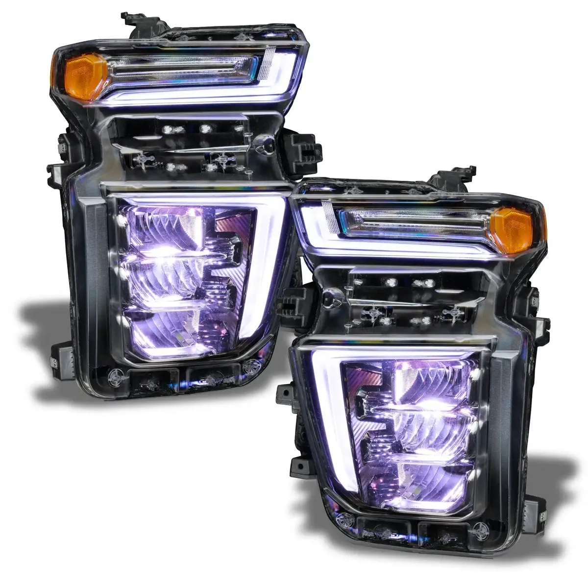 ORACLE Lighting 2020-2021 Chevrolet Silverado HD 2500 3500 ColorSHIFT RGB Headlight Demon Eye Kit product image