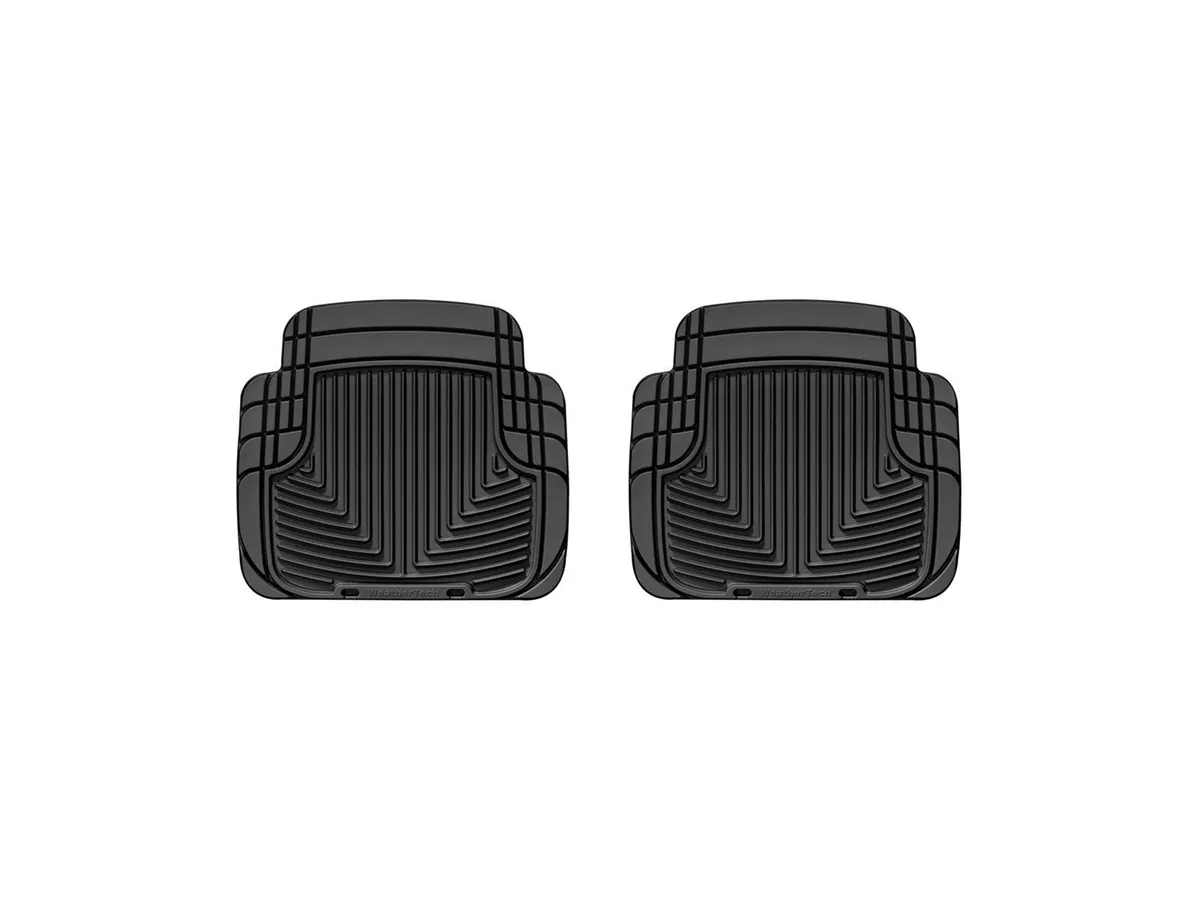 2005 + Acura RL Black Rear Rubber Mats / 2004 - 2006 Chevrolet Aveo Black Rear Rubber Mats Fits 5-door model only / 1996 - 1999 BMW 328is Black Rear Rubber Mats Fits coupe only product image