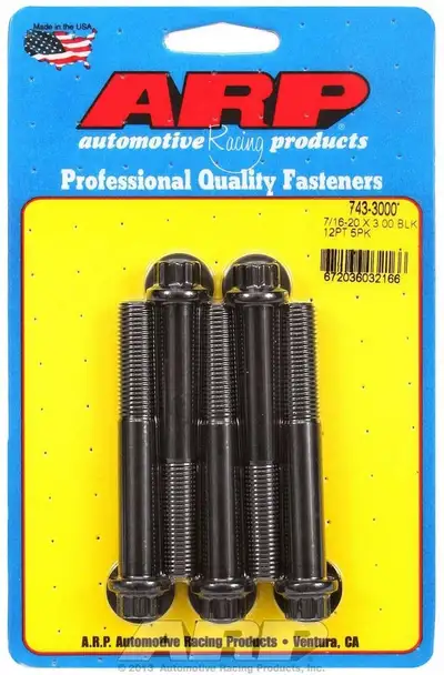 ARP Auto Racing 7/1620 x 3.000 12pt Black Oxide Bolts