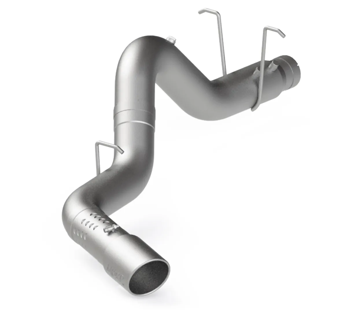 Armor Lite Filter Back Exhaust System; 5 in.; Incl. Over Axle Pipe/Tailpipe/Hardware/6 in. Outlet Diameter Tip; Single Side Exit; Aluminized; product image