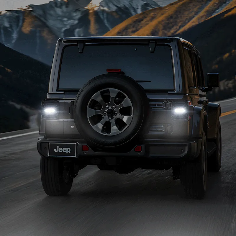 Smoked LED Tail Lights for Jeep Wrangler JL JLU 2018+ product image