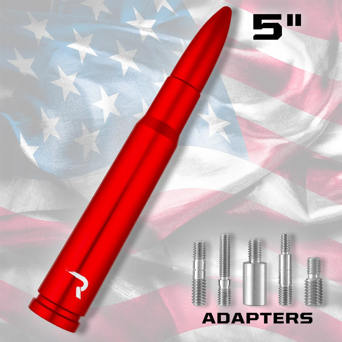 .50 Cal Bullet Antenna (Fits OEM Factory Threaded Antenna) Multiple Colors product image