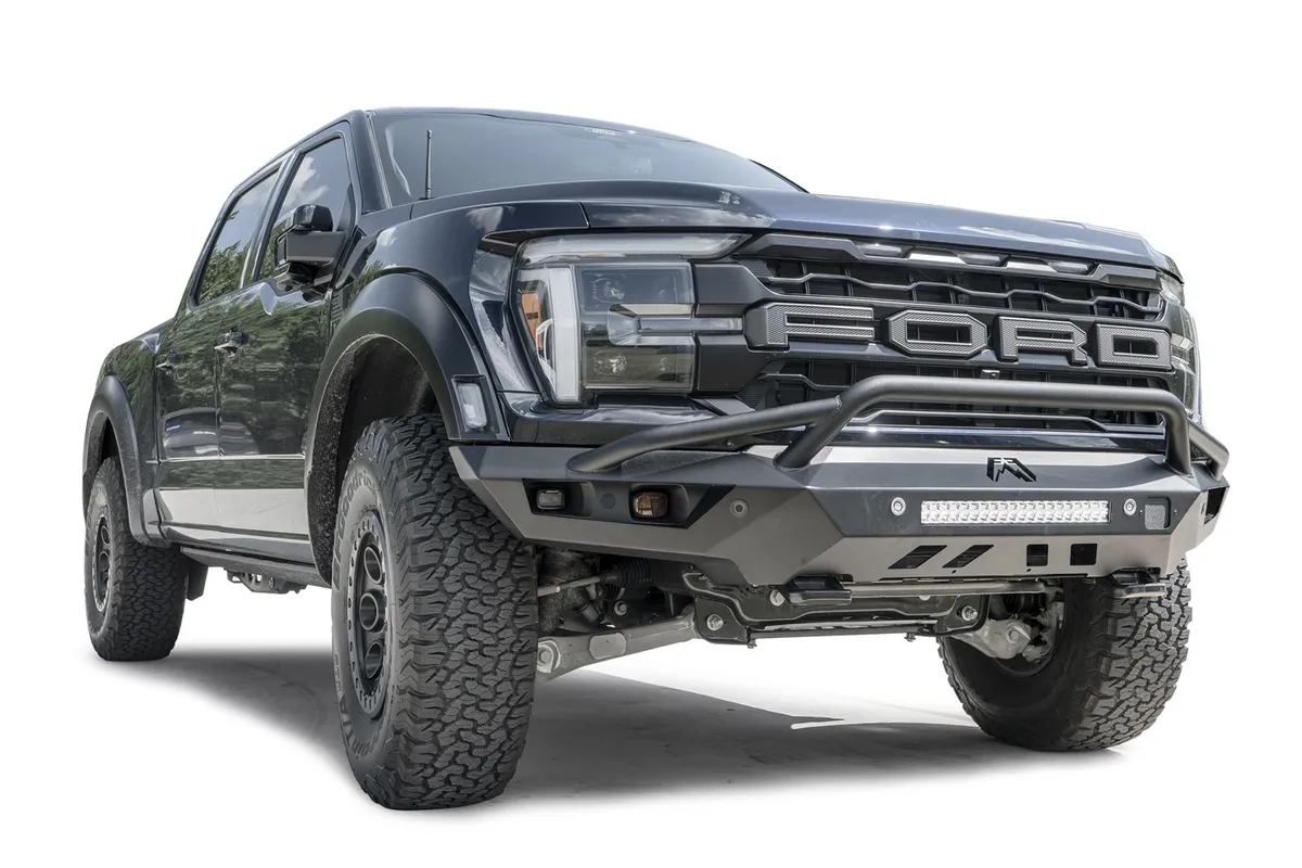 Fab Fours 2024-2025 Ford F150 Raptor Vengeance Front Sensor Bumper w/ Pre-Runner Guard FR24-D6652-1 product image