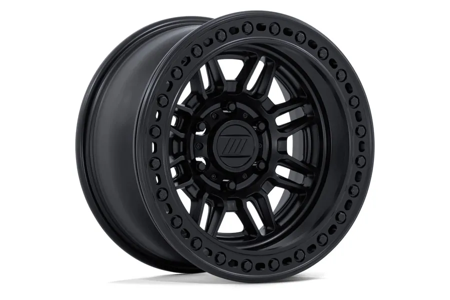 Hoonigan Wheel Pros Equalizer Beadlock Wheel 17x9 5x5 -12mm Offset Blackout - JK/JL/JT