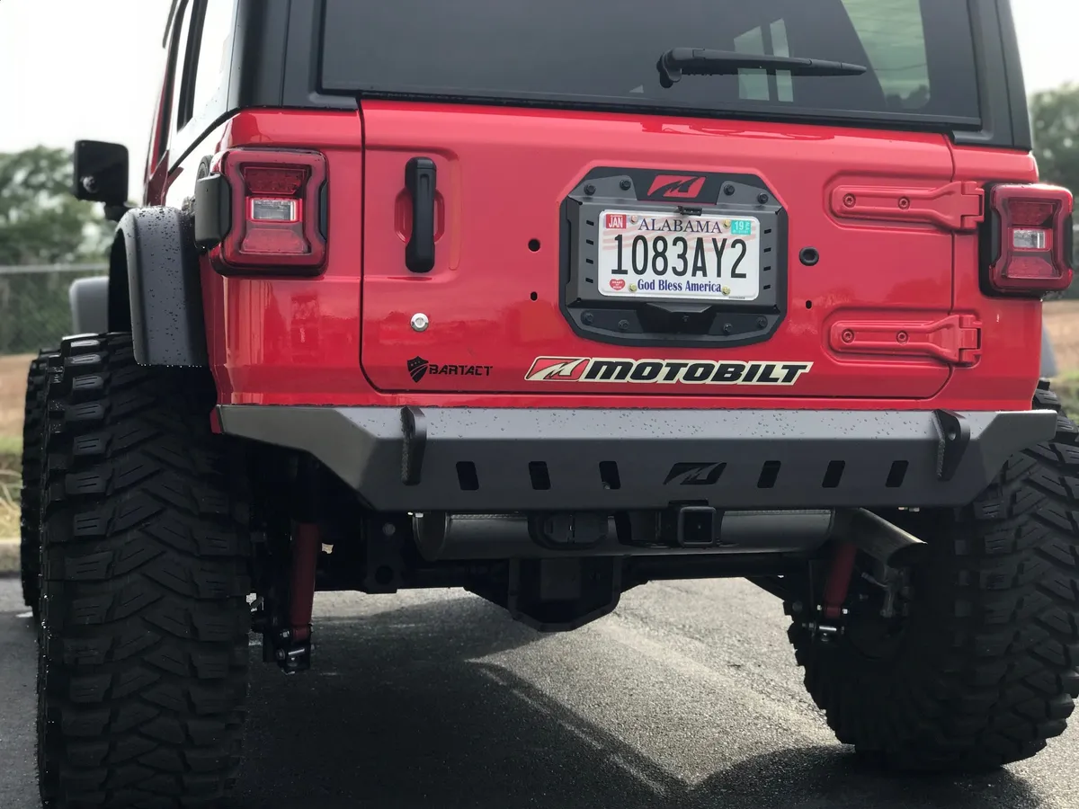 Motobilt Crusher Rear Bumper - Bare Steel - JL product image