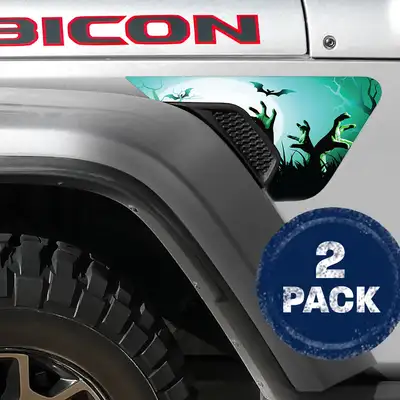Under The Sun Inserts Reaching Out 2pc Vinyl Fender Decal