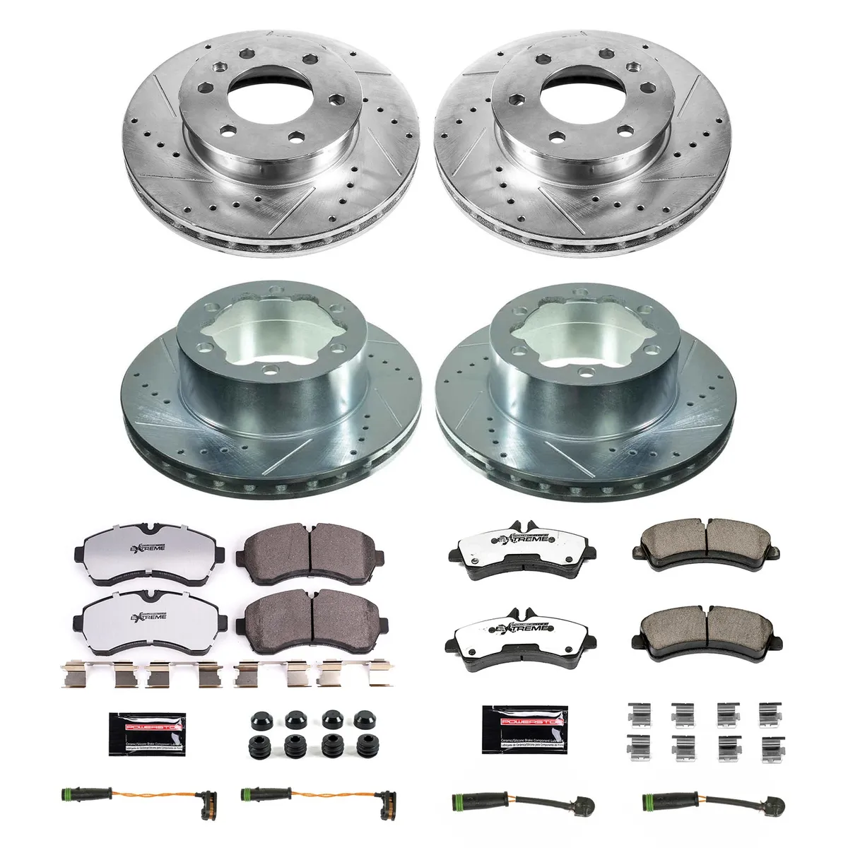 Z36 Truck/Tow Upgrade Kit: Drilled/Slotted Rotors; Carbon-Fiber Ceramic Pads W/Hardware; Pad Sensors product image