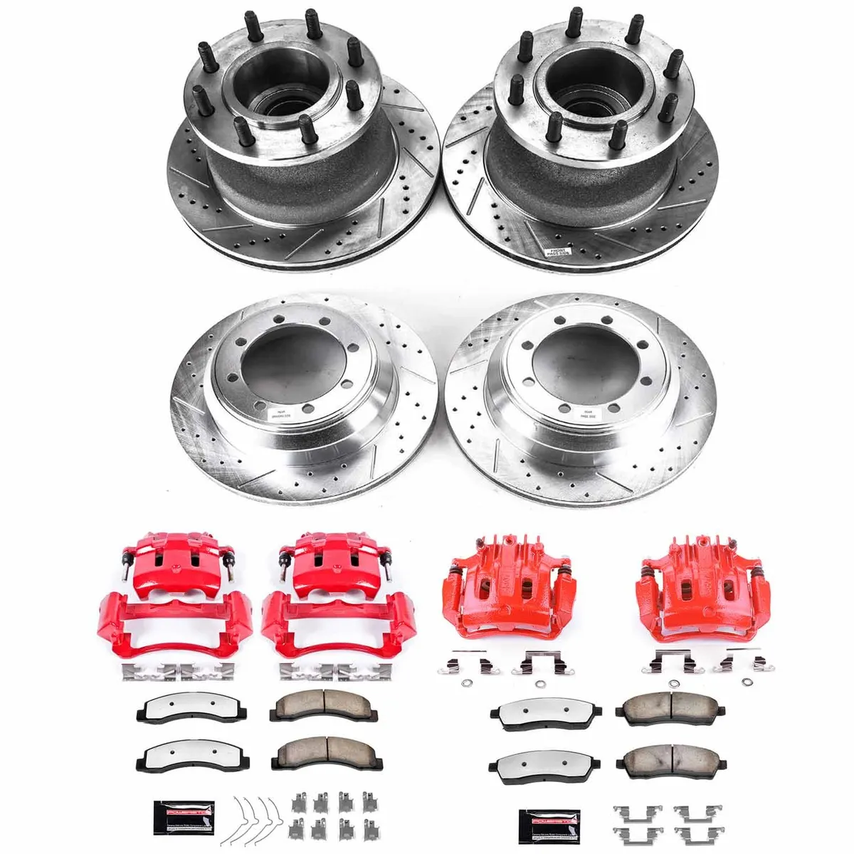 Z36 Truck/Tow Upgrade Kit: Drilled/Slotted Rotors; Carbon-Fiber Ceramic Pads; Powder Coated Calipers product image