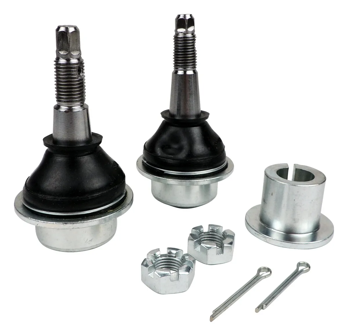 Ball Joint Kit; Front; Left or Right; Upper/Lower; Steel; Rubber; Incl. Hardware; product image