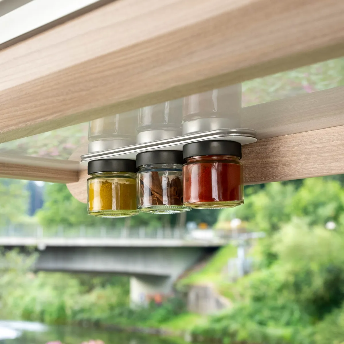 Magnetic delicatessen jars WHITE &amp; CLASSY 125 ml product image