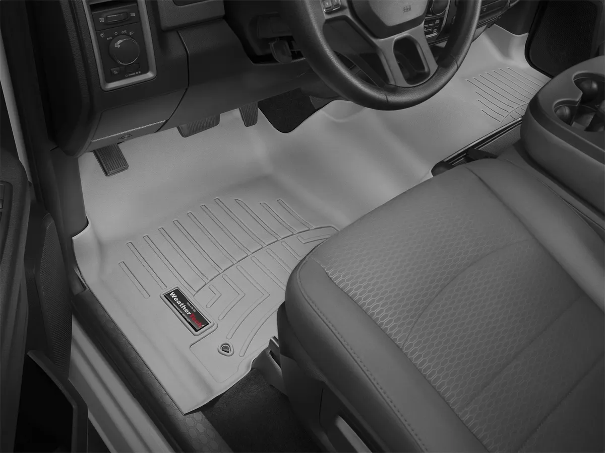 FloorLiner™ DigitalFit®; Gray; Front; Over The Hump; product image