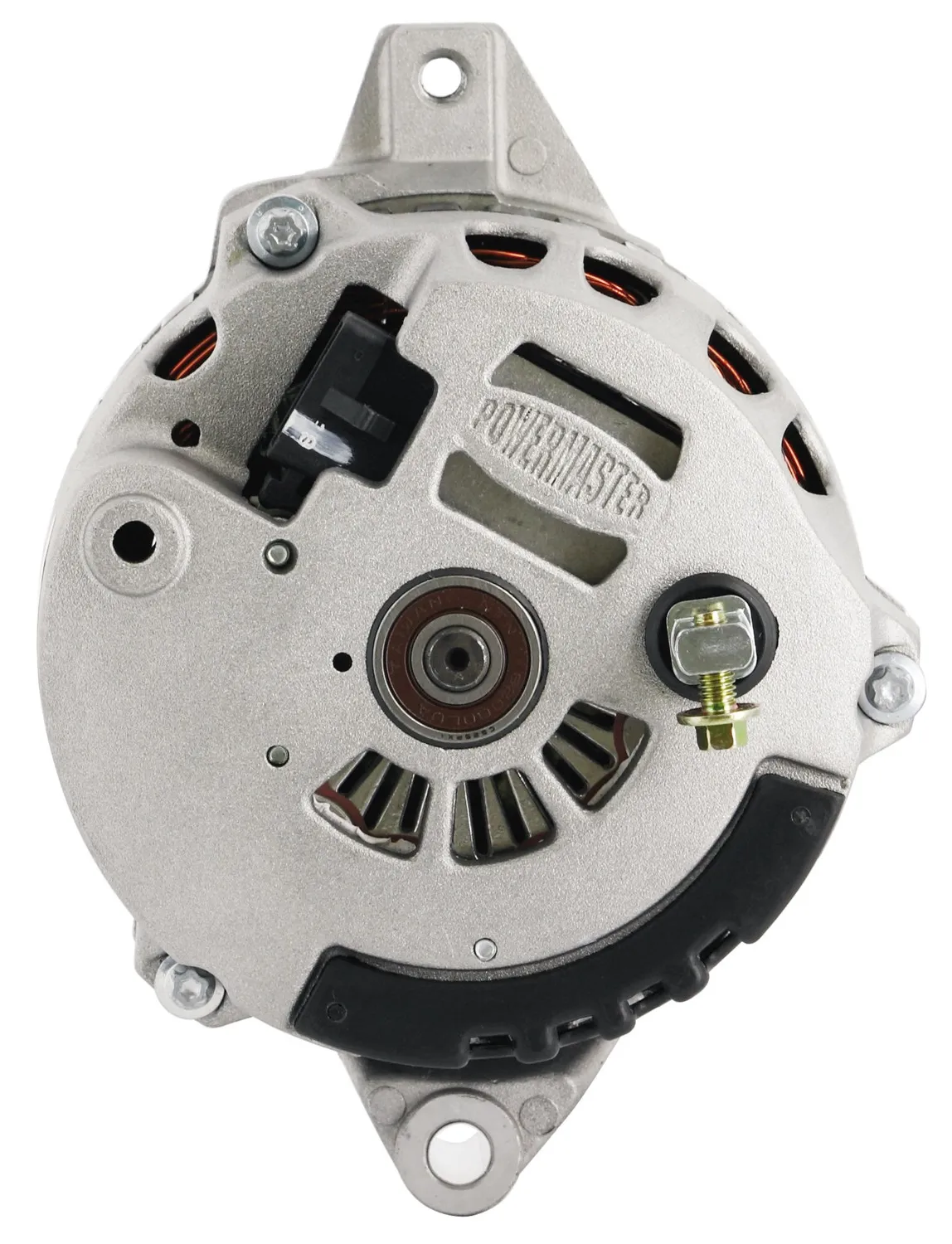 Alternator; CS130; Straight Mounting; 140 Amp; 95 Idle; 6 Groove Pulley; Natural; product image