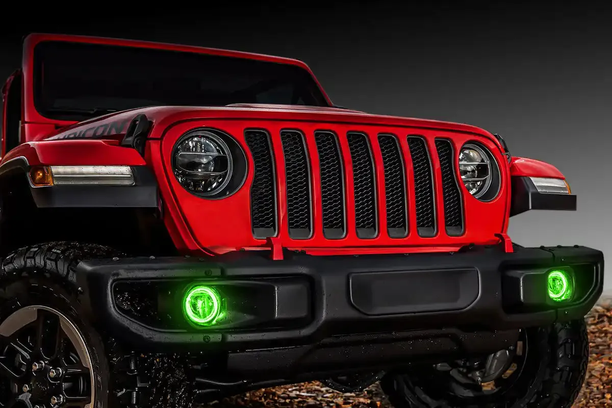 Oracle LED Surface-Mount Fog Light Halo Kit - Green - JT/JL and JK w/ Factory LEDs product image
