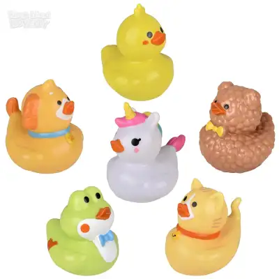 No Brand Big Kawaii Animal Rubber Duckies 6\"