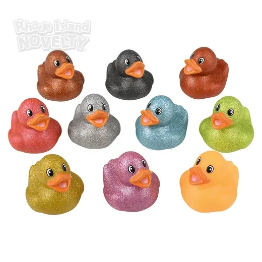 2" Glitter Rubber Duck Assortment - Party Favor Pack product image