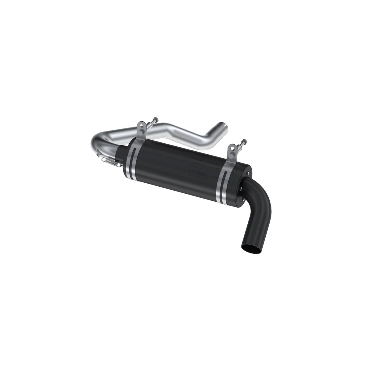 ATV Exhaust System With Performance Muffler; Slip On; 1.75 in. Inlet; 4.25 in. Diameter Body; Packed Muffler; product image
