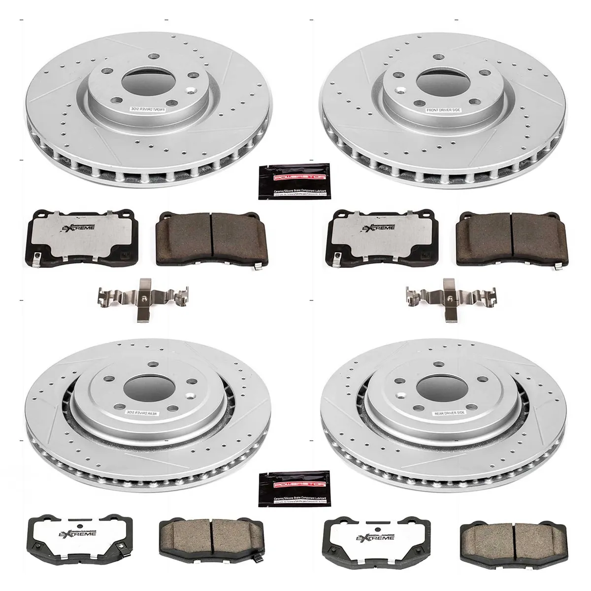 Z26 Street Warrior Upgrade Kit: Drilled/Slotted Rotors; Carbon-Fiber Ceramic Pads W/Hardware product image