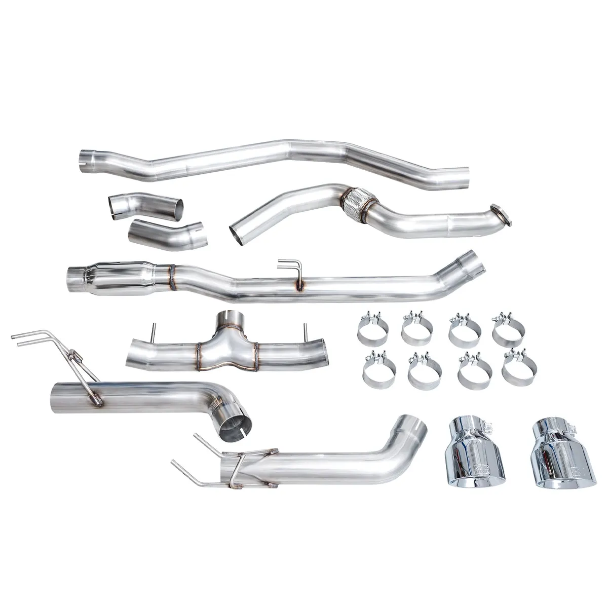 AWE Touring Edition Exhaust for FE1 Civic SiDE4 Acura Integra - Dual Chrome Silver Tips product image