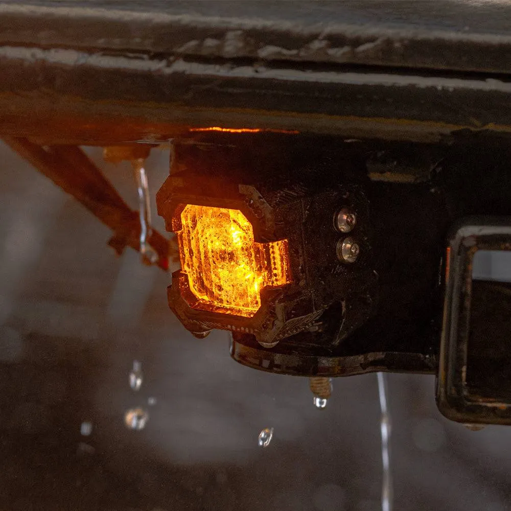 "Recon1 2"" LED Pod Lights Spot Flood Beam With Amber DRL" product image