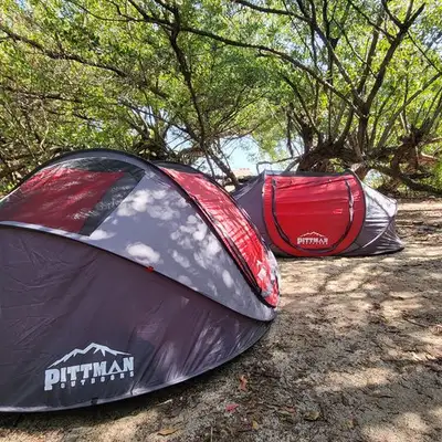 AirBedz AirBedz PPI-POPUP2X Pittman Outdoors Instant Pop-Up Ground Tent, 2 person