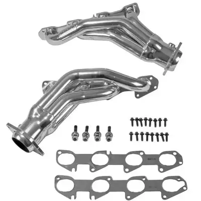 BBK Performance Dodge Challenger Charger 300C Magnum 6.1 Hemi 1-7/8 Shorty Exhaust Headers Polished Silver Ceramic 06-10