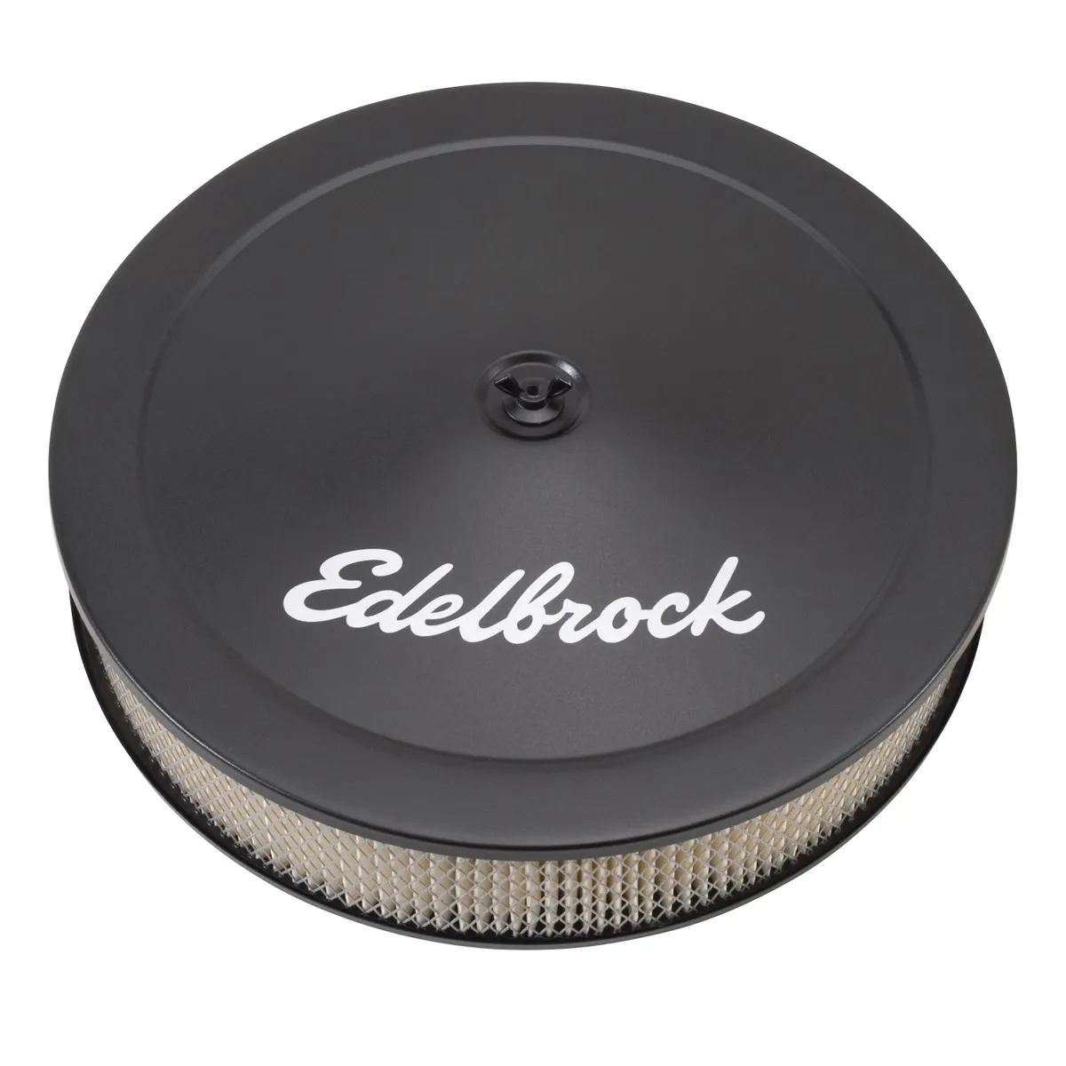 Edelbrock 1223 Pro-Flo Black 14 Round Air Cleaner with 3 Paper Element (Deep Flange) product image