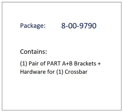 EXPOSED RACK Solid Gutter Brkts Pair