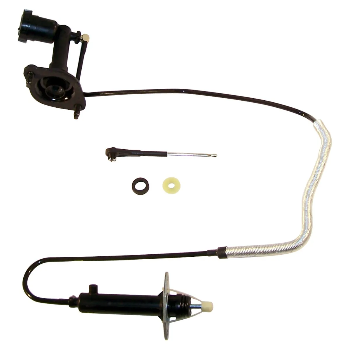 Crown Automotive Jeep Replacement Clutch Hydraulic Assembly; Left Hand Drive; Incl. Clutch Master Cylinder/Slave Cylinder/Hose/Push Rod/O-Ring;
