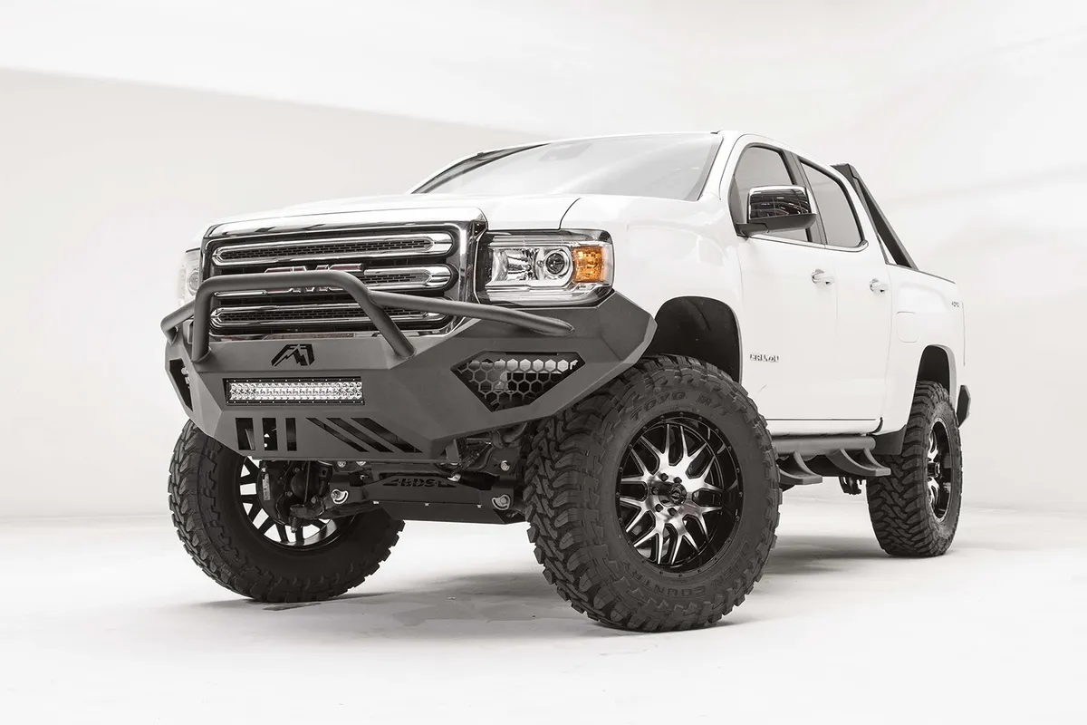 Vengeance Front Bumper; 2 Stage Black Powder Coated; Pre-Runner Guard; product image