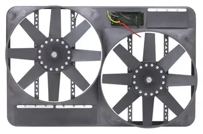 Flex-A-Lite Fan Electric 13 1/2in Dual Shrouded Puller w/ Variable Speed Control