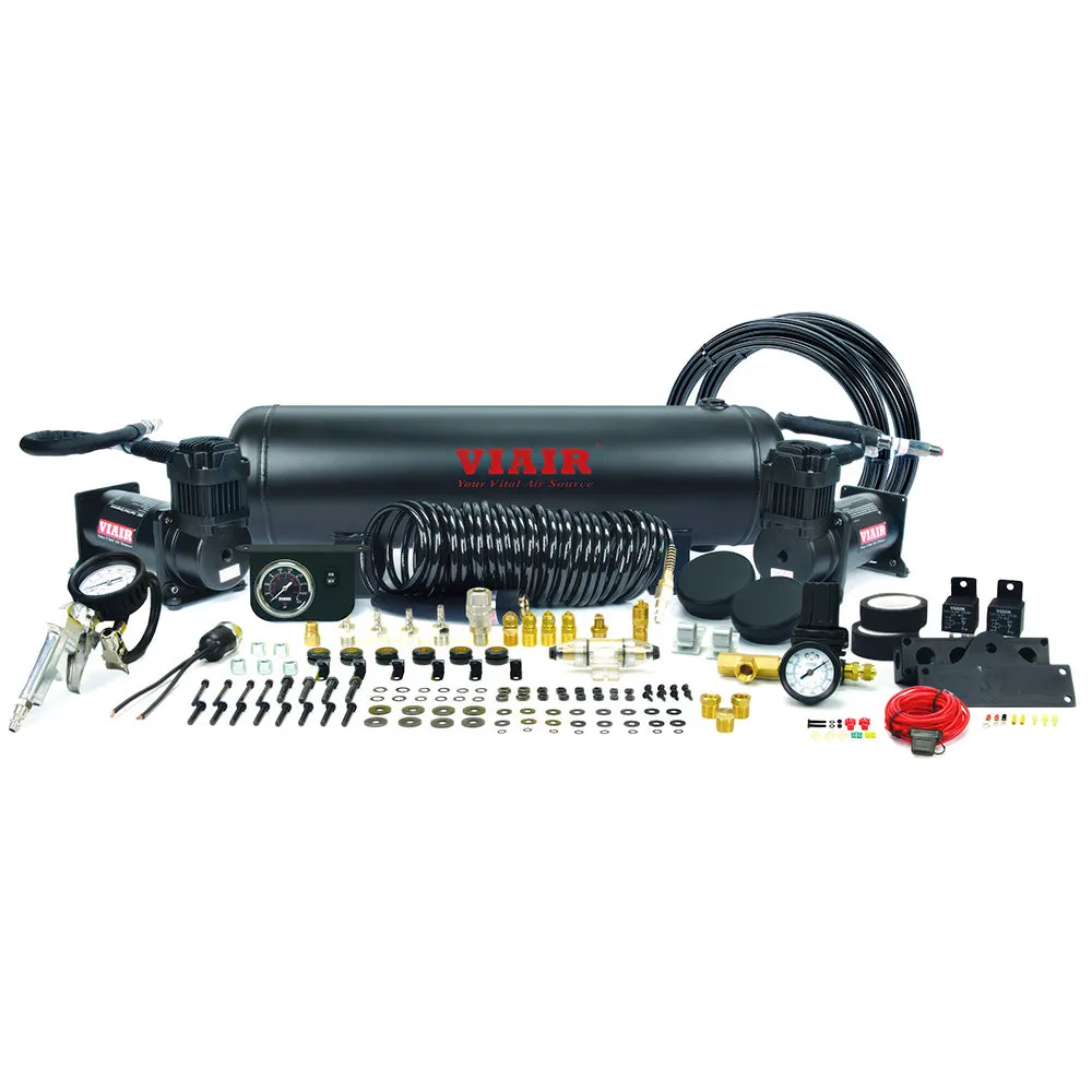 Dual Stealth Black 380C Onboard Air System (200 PSI Â· 2.54 CFM Â· 44 Amp Â· 12V Â· 2.5 Gal. Tank) product image
