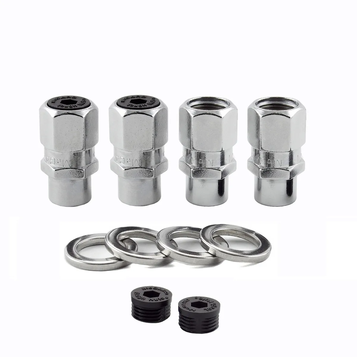 Hex Lug Nut 1/220 Drag Racing Mag Washer Short .49 in Shk 13/16 Hex 1.6 in o product image