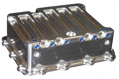 Meziere Powerglide Trans Pan W/Heat Exchanger - O-Ring Seal