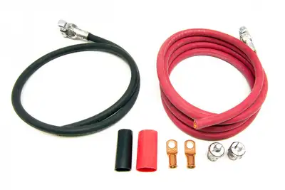 Painless Wiring Battery Cable Kit; 8 ft. Red; 3 ft. Black;