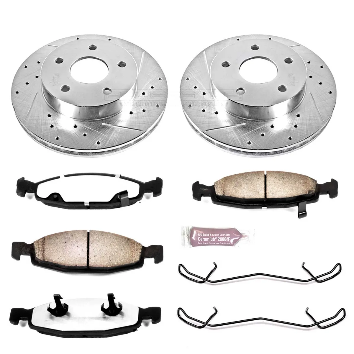 Z36 Truck/Tow Upgrade Kit: Drilled/Slotted Rotors; Carbon-Fiber Ceramic Pads W/Hardware product image