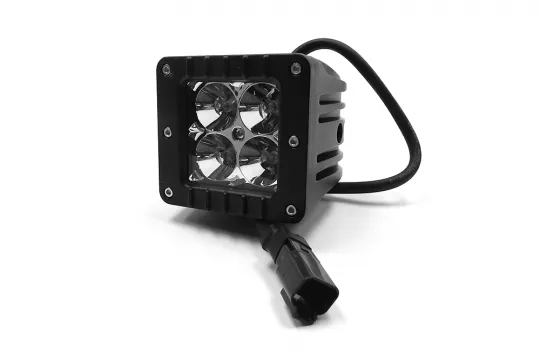 3.0 X 3.0 Inch 16W Square LED Cube Light Flood Beam 1,440 Lumens Each Southern Truck Lifts product image