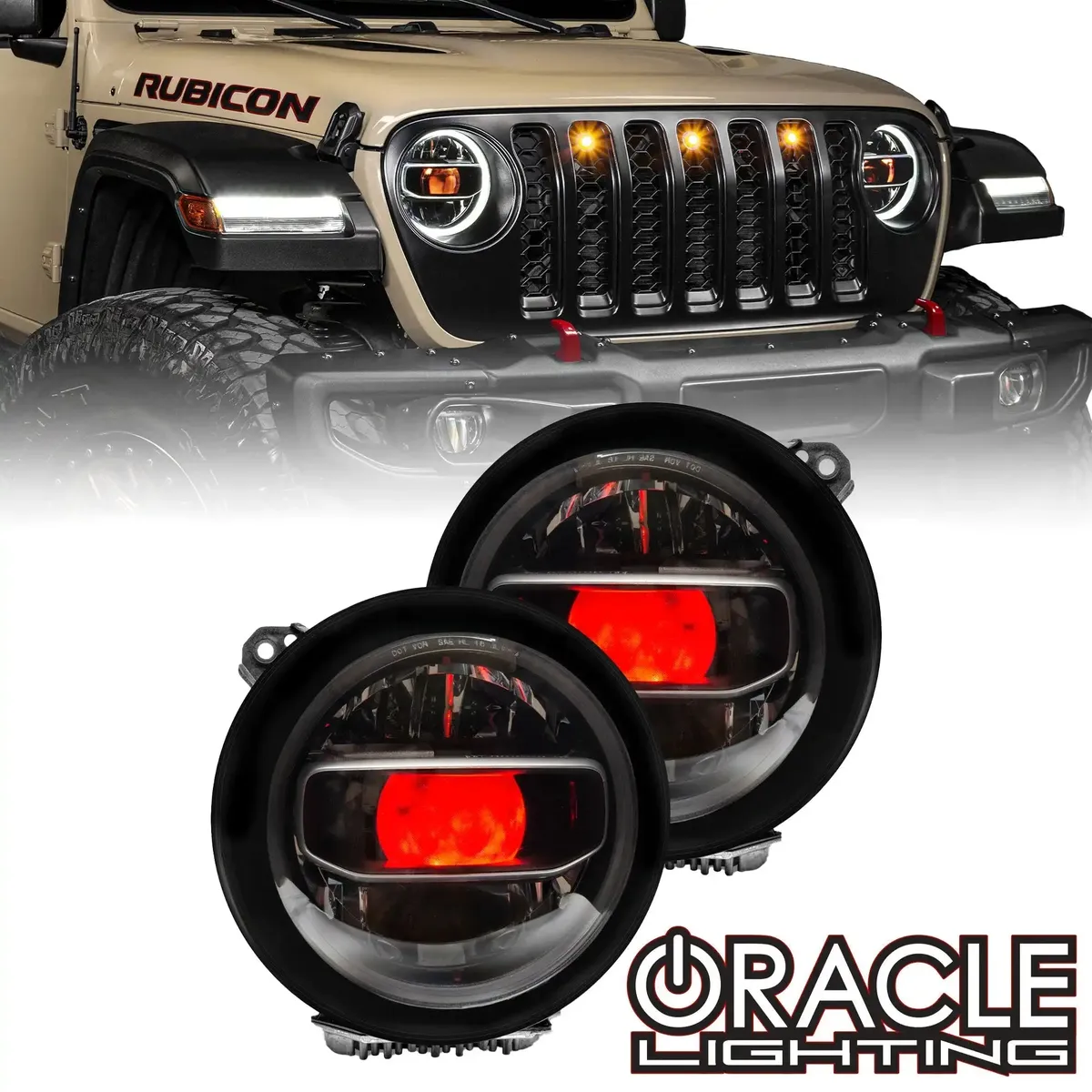 ORACLE Lighting "Demon Eye" ColorSHIFT Projector Illumination Kit - Jeep Gladiator product image