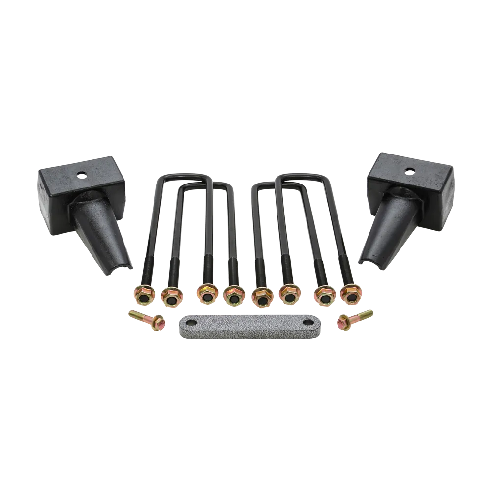 ReadyLift 4'' Rear Block Kit - 2 Piece Drive Shaft - F-350/450 DRW Diesel