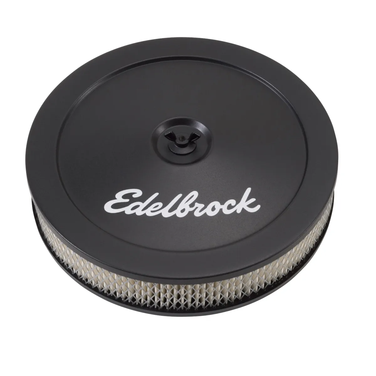 Edelbrock 1203 Pro-Flo Black 10 Round Air Cleaner with 2 Paper Element product image