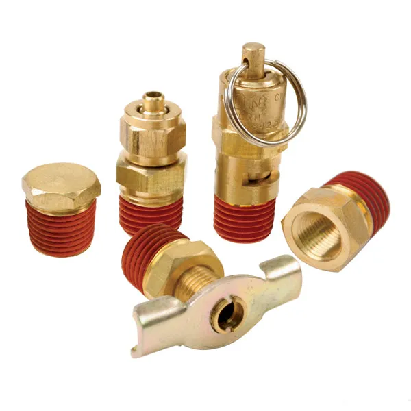 "air Locker 5 Pc.tank Fittings Kit (With 1/4"" Npt m to 1/8"" Bsp f Adapter) (For 200psi Rated Systems)" product image