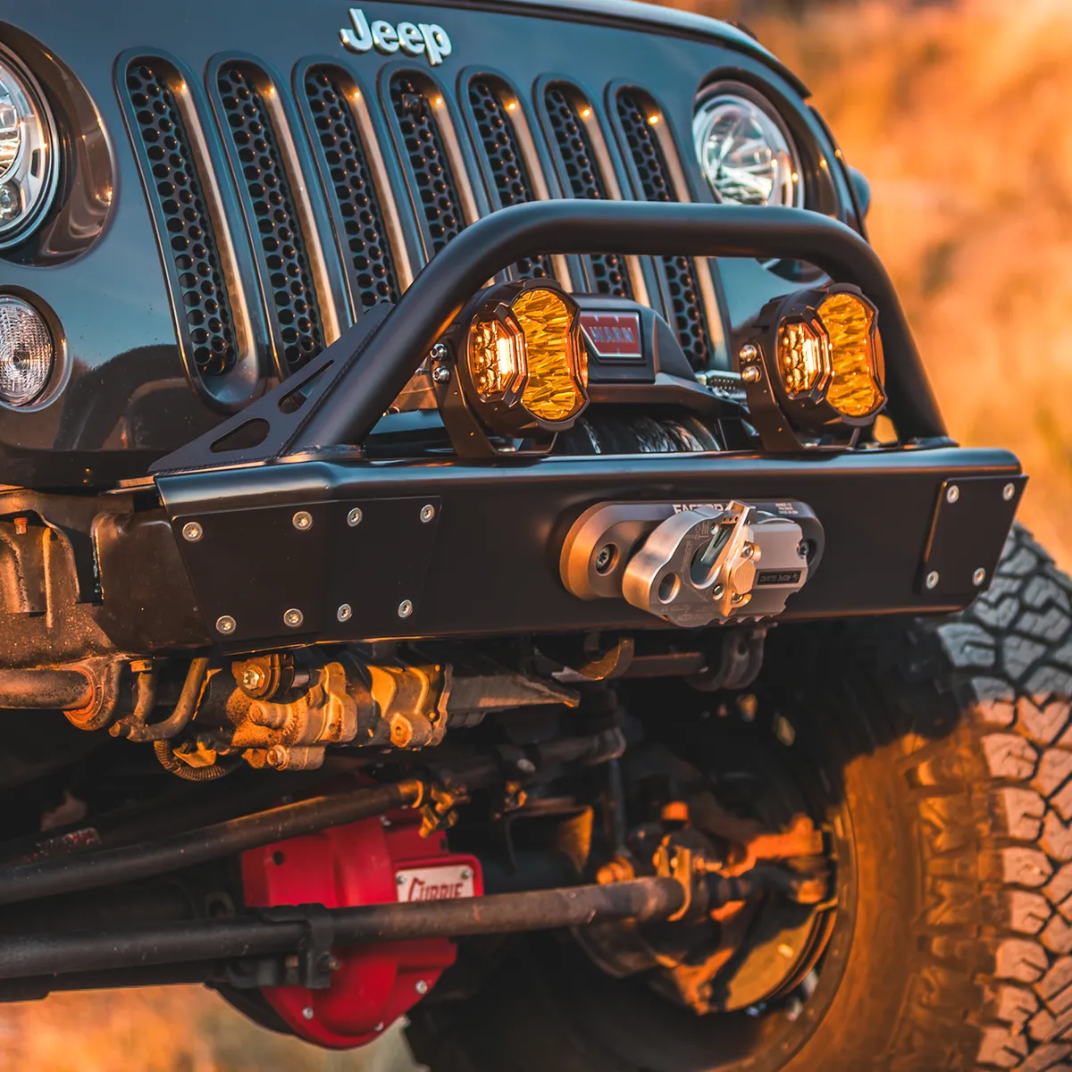 0723 Wrangler/20c Gladiator Legacy Front Bumper Armor Stainless Steel Raw product image