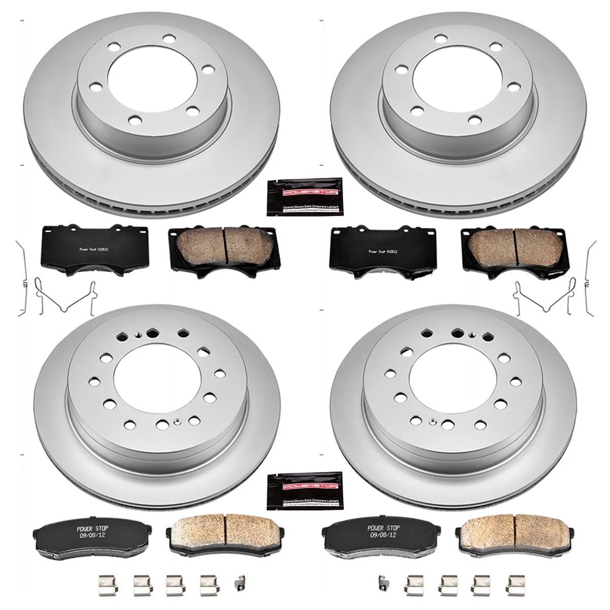Z17 Geomet Coated Rotor Kit: Genuine Geomet Fully Coated Rotors; Ceramic Pads W/Hardware product image